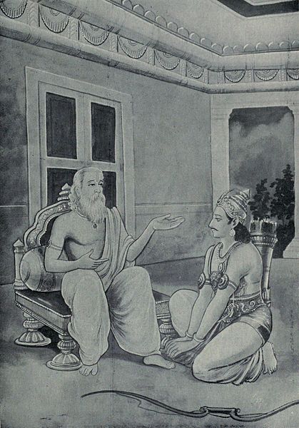 Vyasa advises Arjuna and his brothers that they have served their purpose in life, that it is time for them to retire.