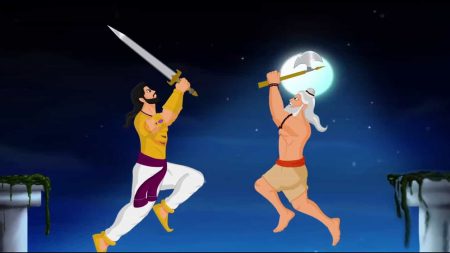 Bhishma and Parashuram fight