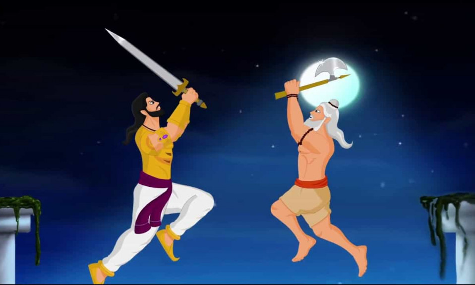 Bhishma and Parashuram fight