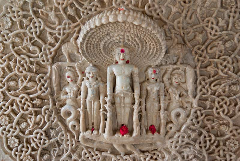 carving of diety Parshvanatha (23rd Tirthankara) with 108 heads of snakes