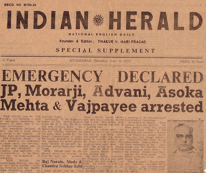 "The Emergency" in India - Mythgyaan