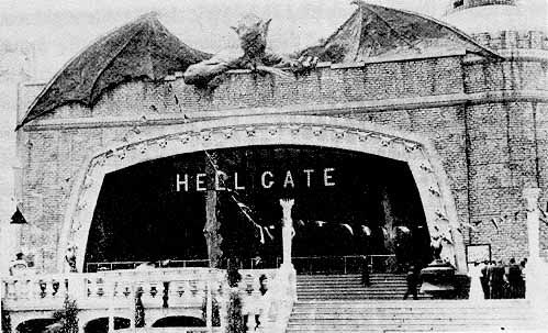 Hellgate, a boat ride through the caverns of hell, was the start of the Dreamland fire.