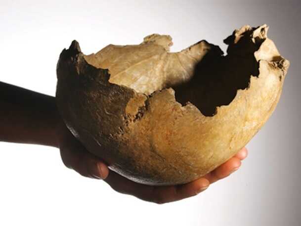 Hollowed human skulls were used as bowls and cups in ancient England - creepy facts