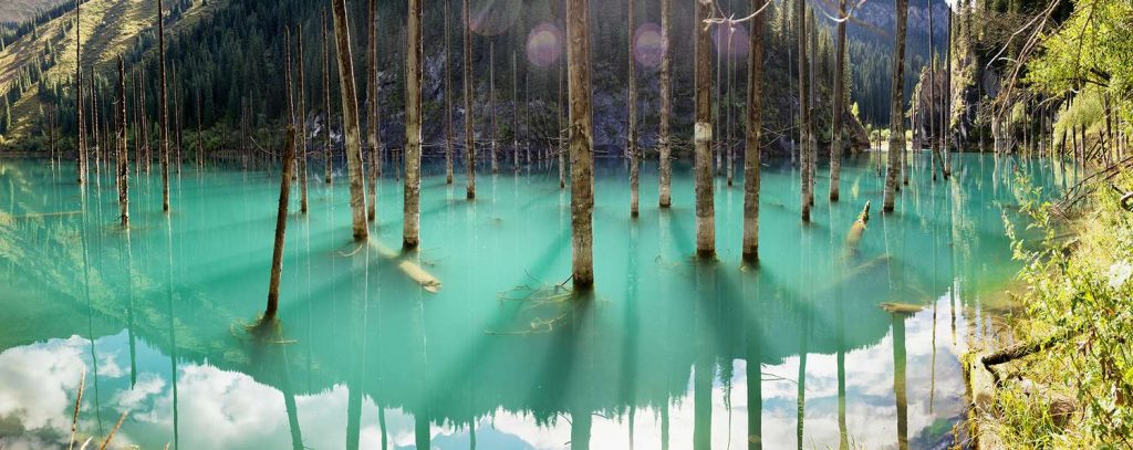 The ghostly underwater forest of Lake Kaindy - creepy facts