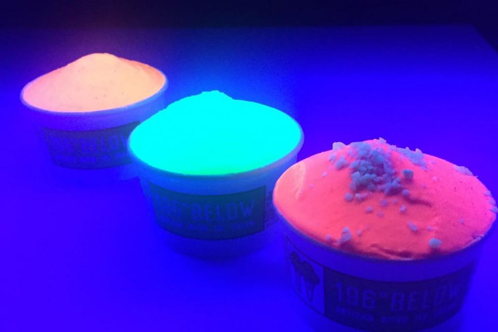 glow-in-the-dark ice cream