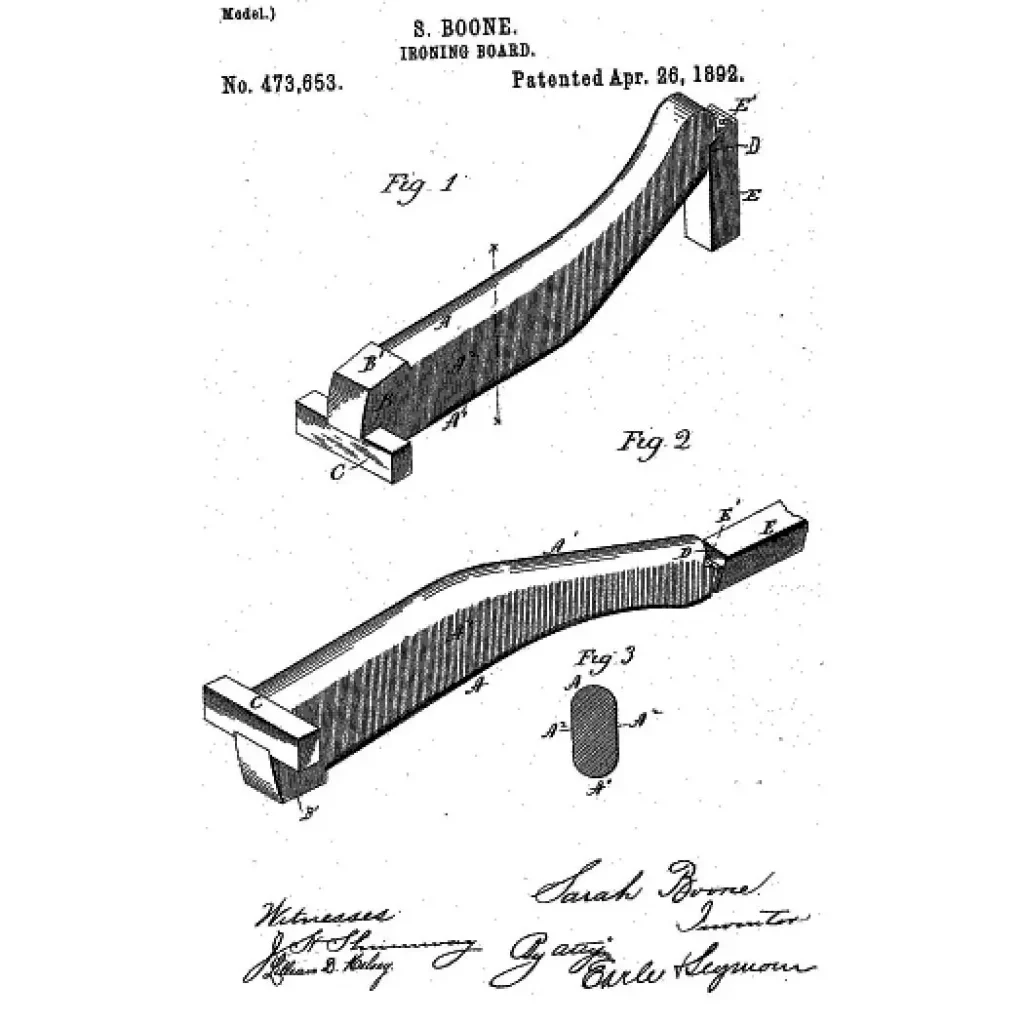 Sarah Boone's Ironing Board Patent - Facts About Sarah Boone