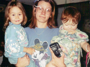 Debra Jeter with her daughters