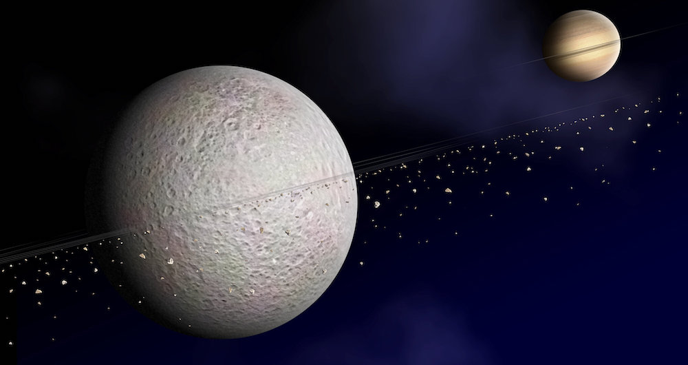 Saturn’s moon Rhea might have rings