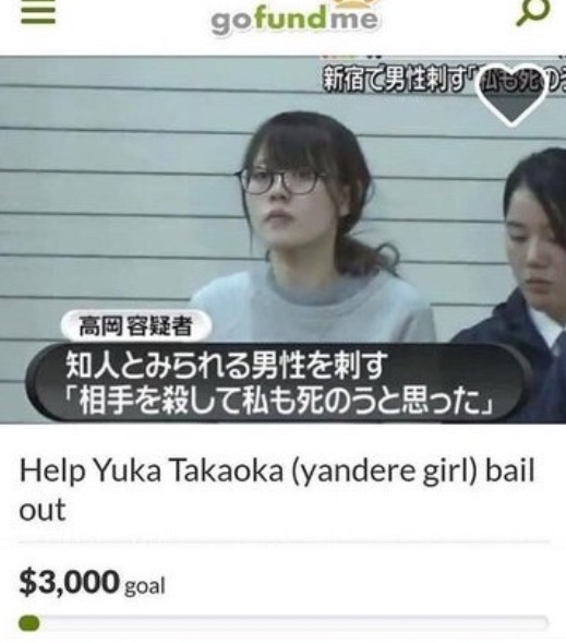 GoFundMe campaign for Yuka Takaoka