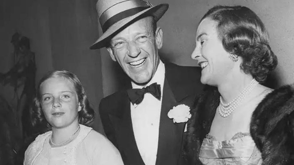 Phyllis Potter and Fred Astaire with their daughter