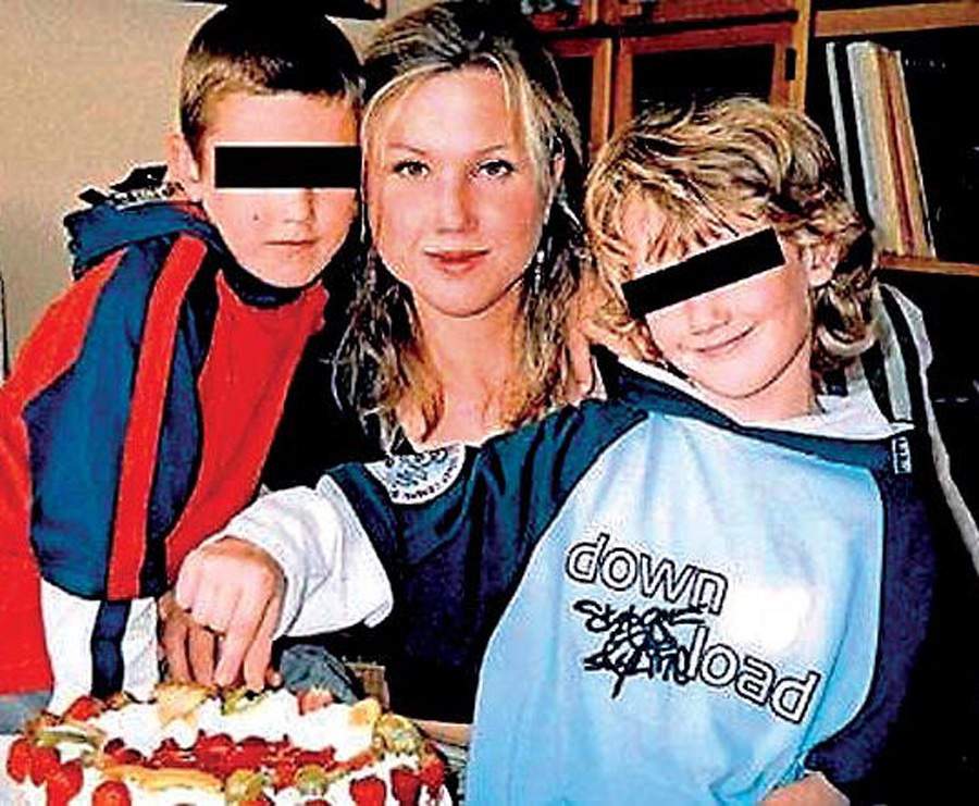 Klara Mauerova with her two sons, Ondrej and Jakub