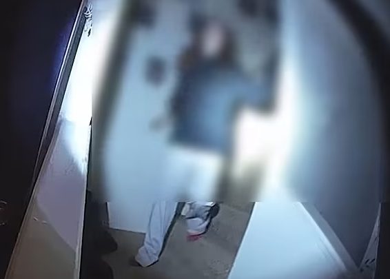 Zander's sister running downstairs
