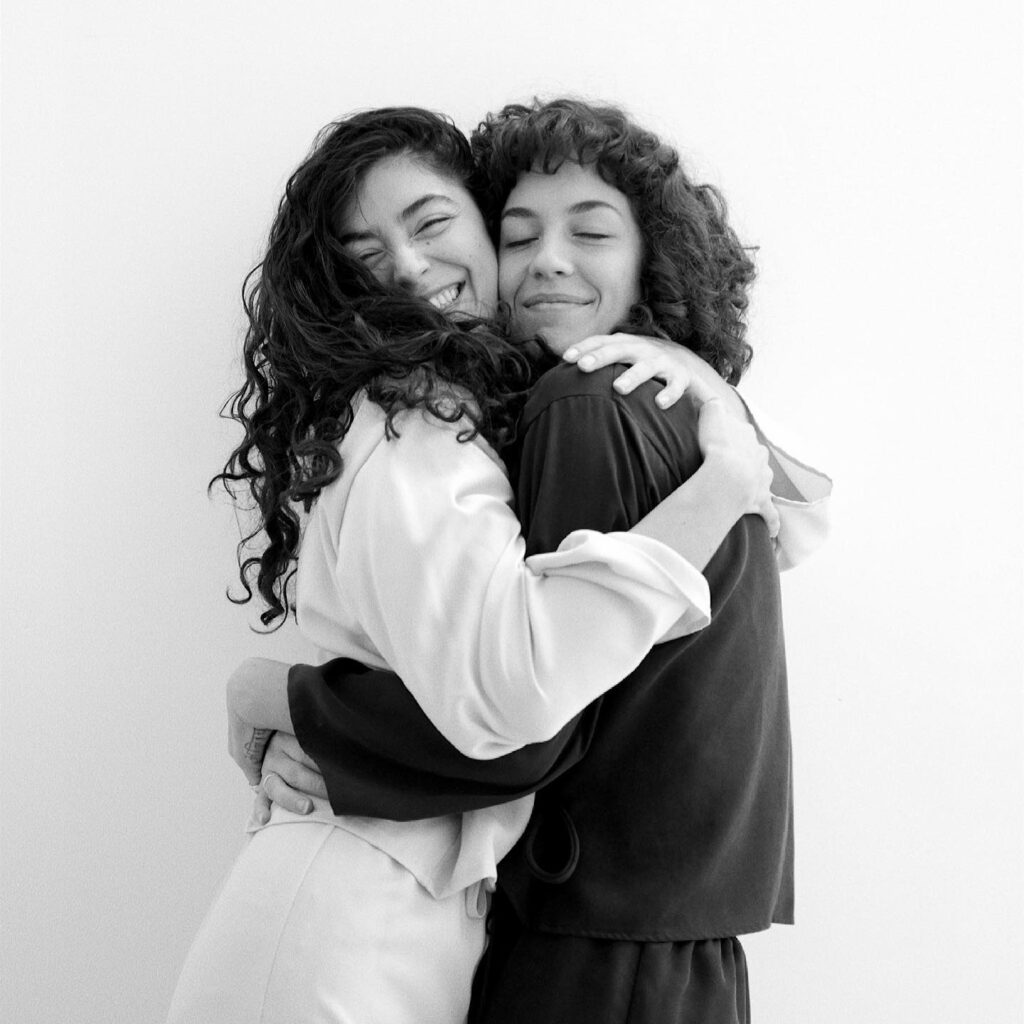 Kaylah Zander with her sister Marcela Huerta