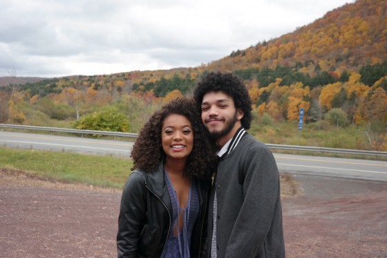 Jaz Sinclair with Justice Smith