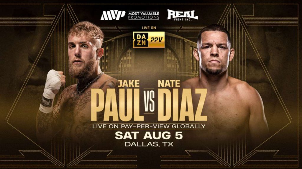 Jake Paul vs. Nate Diaz: Where to Watch