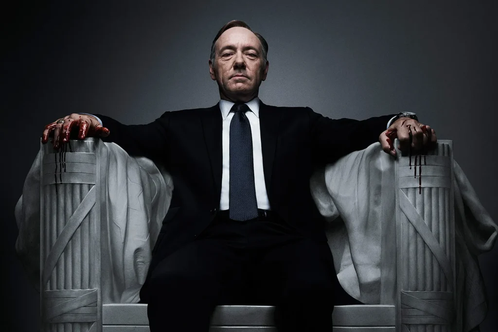 Kevin Spacey as Frank Underwood in House of Cards.